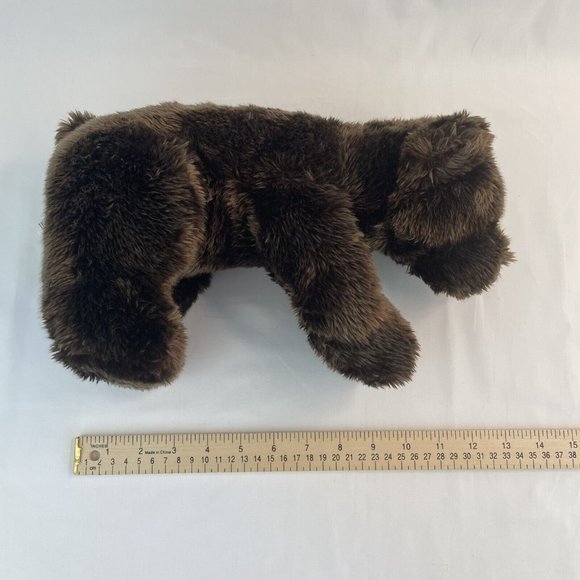 DanDee Collectors Choice Brown Bear 13" Plush Stuffed Toy Faux Leather Nose - Picture 7 of 7